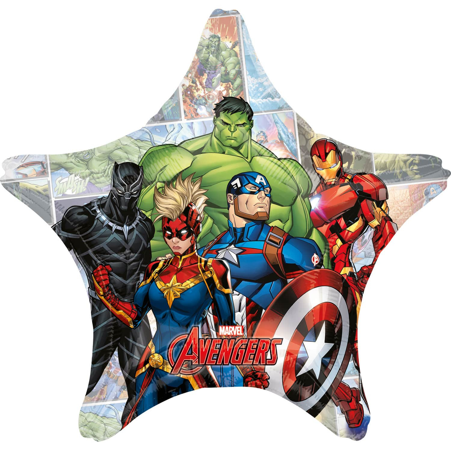 Marvel Avengers Jumbo balónek hvězda 71 cm 